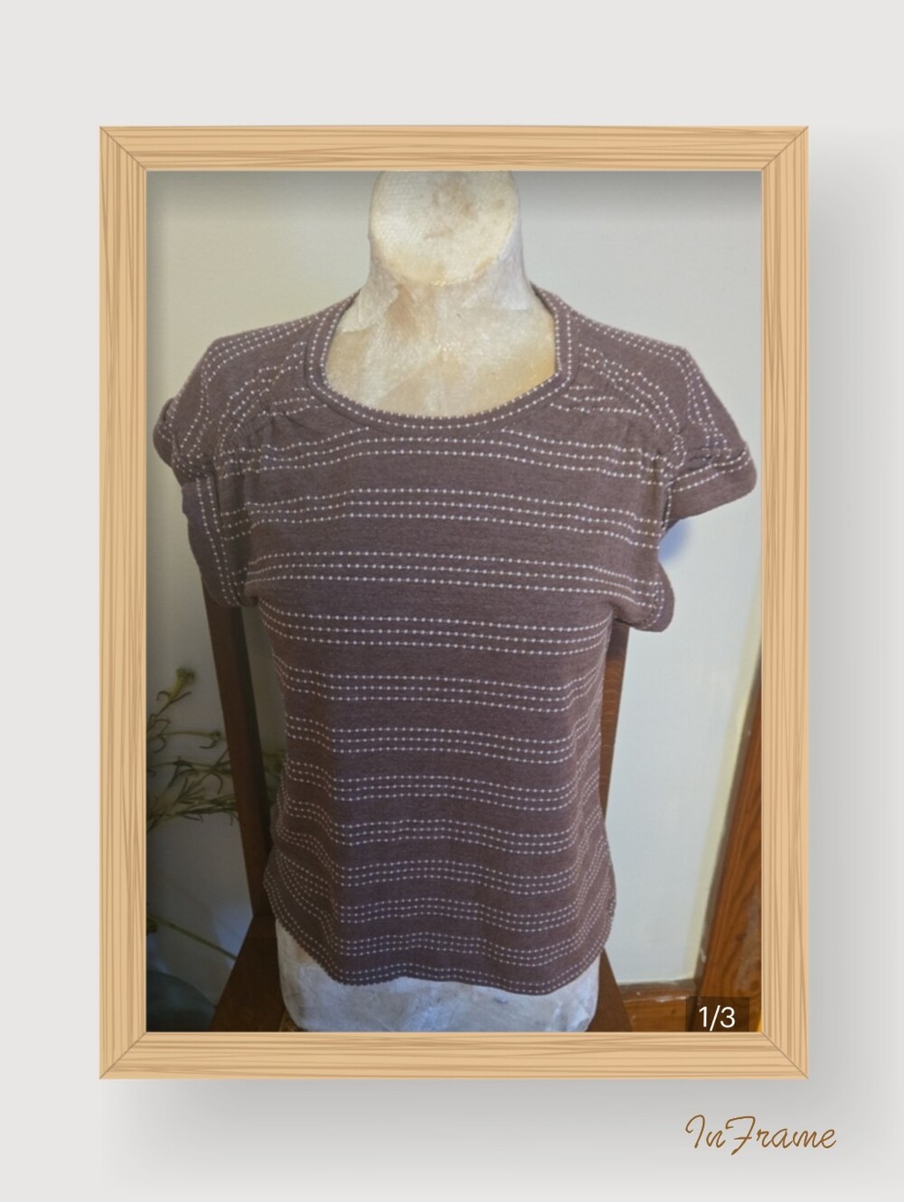 LOFT Short Sleeve Striped Knit Top Size  Xs